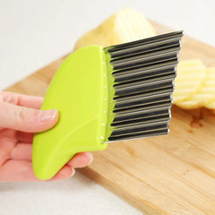 Stainless Steel Vegetable Carrot Wavy Cutter Slicer Potato Chips Corrugated Knife Kitchen wrinkled French Fries Kitchen Gadgets