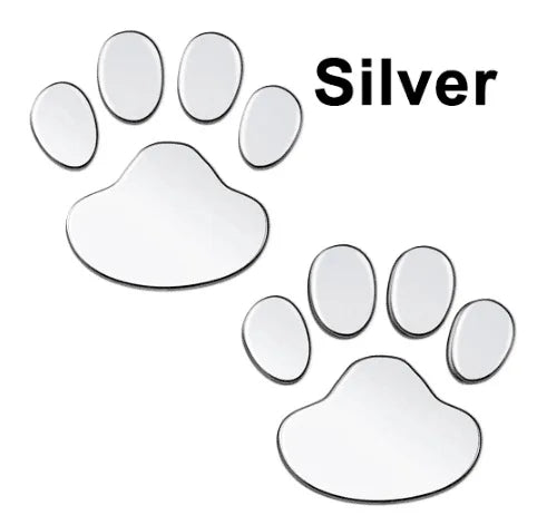 1 Sheet Car Stickers Creative Decals Paw 3D Animal Dog Cat Foot Prints Decal Car Motocycle Sticker Car Accessories