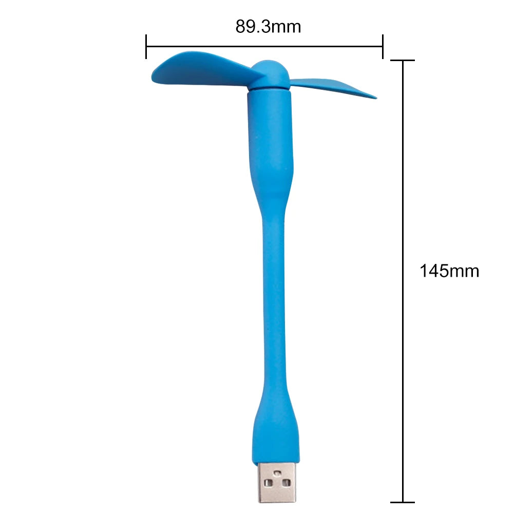 Flexible Portable Mini USB Fan for Power Bank Notebook Computer Summer Travel Cooling Gadget Mobile Phone USB Fans