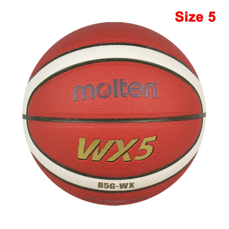 2023 Molten Original Basketball Ball Size 7/6/5 High Quality PU Wear-Resistant Match Training Outdoor Indoor Men basketbol topu