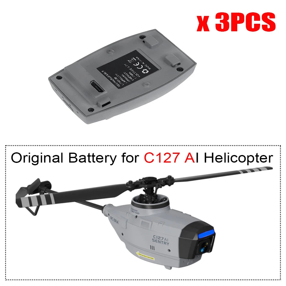 RC ERA Original Battery for C127/ C186/ C127AI/ C159/ C187/ C129 V2 A26 RC Helicopter Spare Parts