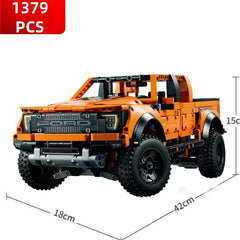 Large Off-Road Vehicle Building Blocks F-150 Pickup Sports Car Building Blocks Racing Model Building Blocks Toy Children's Gifts