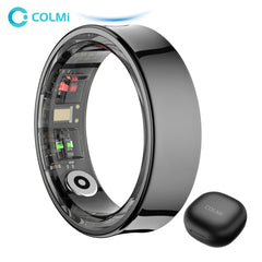 2024 COLMI R09 Smart Ring Men Women with Charging Case, Body Temperature Health and Sleep Monitor For Xiaomi Samsung Phone