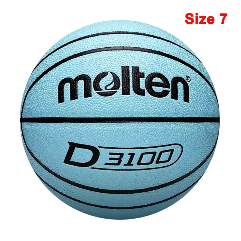 Molten Basketball Balls Official Size 7/6/5 Soft Wear-resistant PU Material Outdoor Basketball Training Game Colorful baloncesto