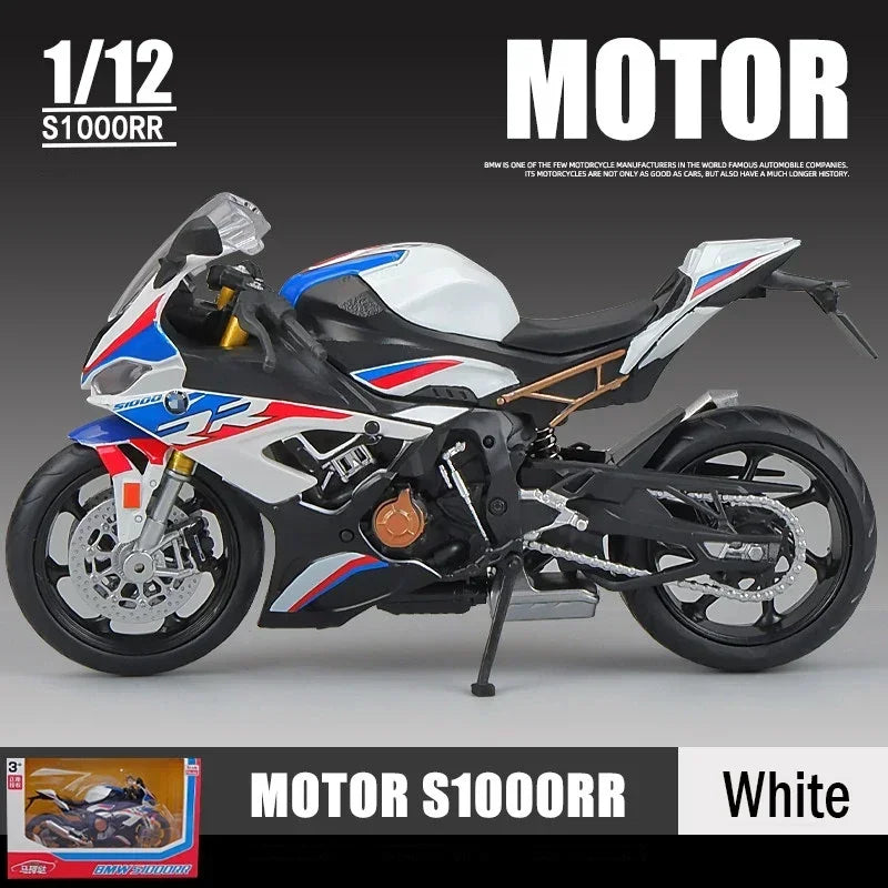 1:12 BMW S1000RR 2021 Die Cast Motorcycle Model Toy Vehicle Collection Autobike Shork-Absorber Off Road Autocycle Toys Car