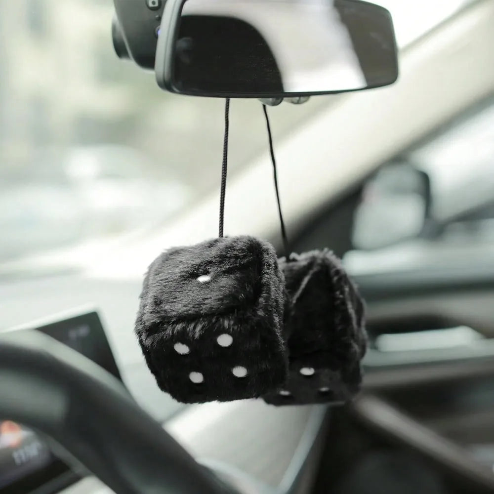 Dice Design Car Hanging Ornament Retro Car Mirror Hanging Accessories for Car Decoration