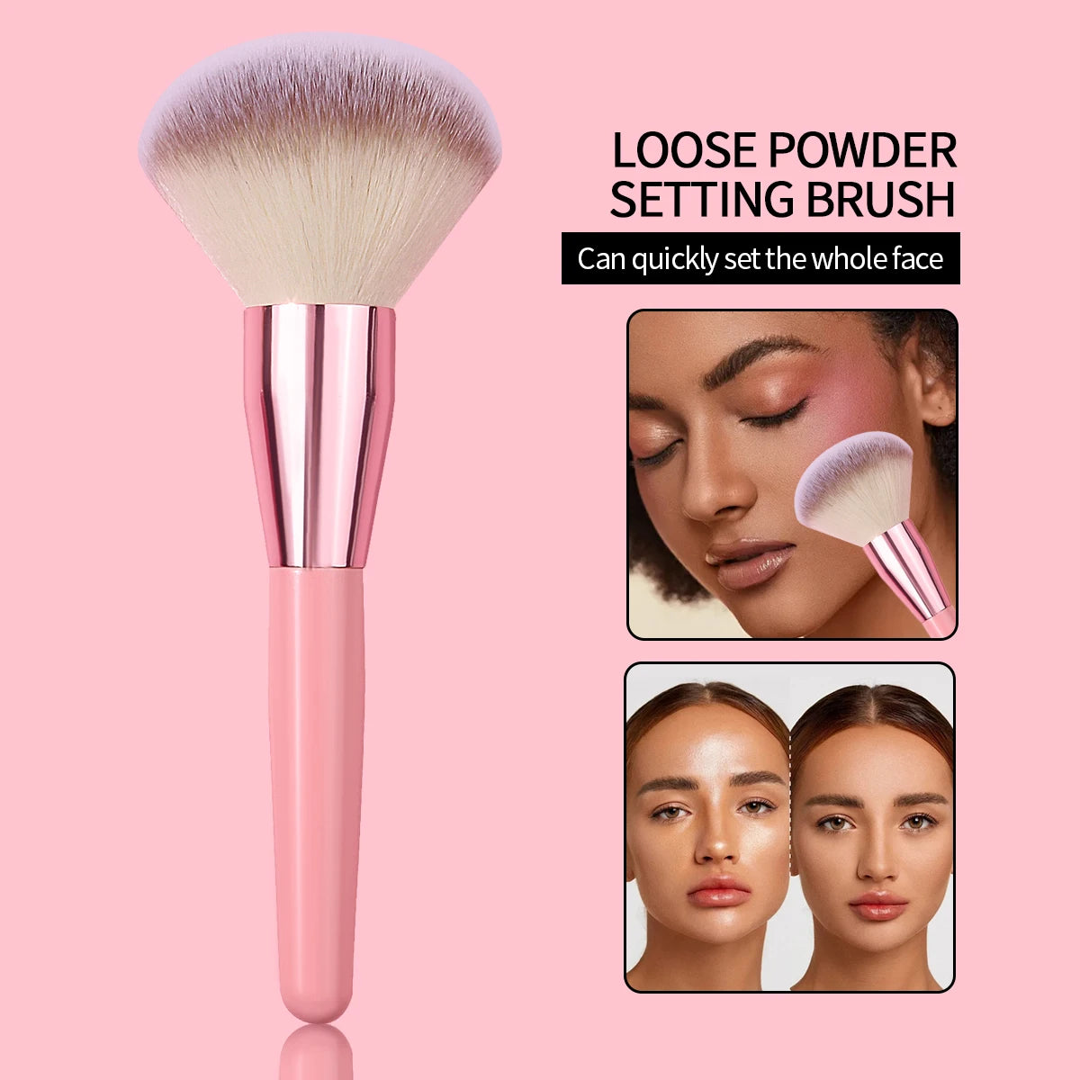 1pcs ultra large loose powder brush, high-end multifunctional setting brush for facial makeup, soft makeup brush tool