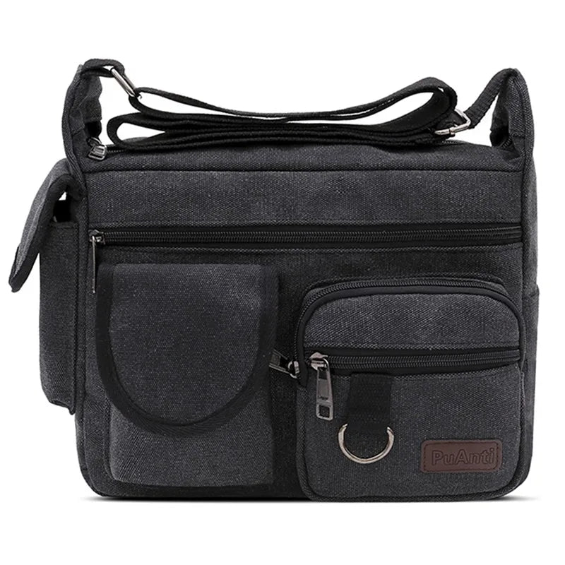 Men Canvas Shoulder Bags Casual Tote Travel Men's Crossbody Bag Luxury Messenger Bags Fashion High Quality Handbag