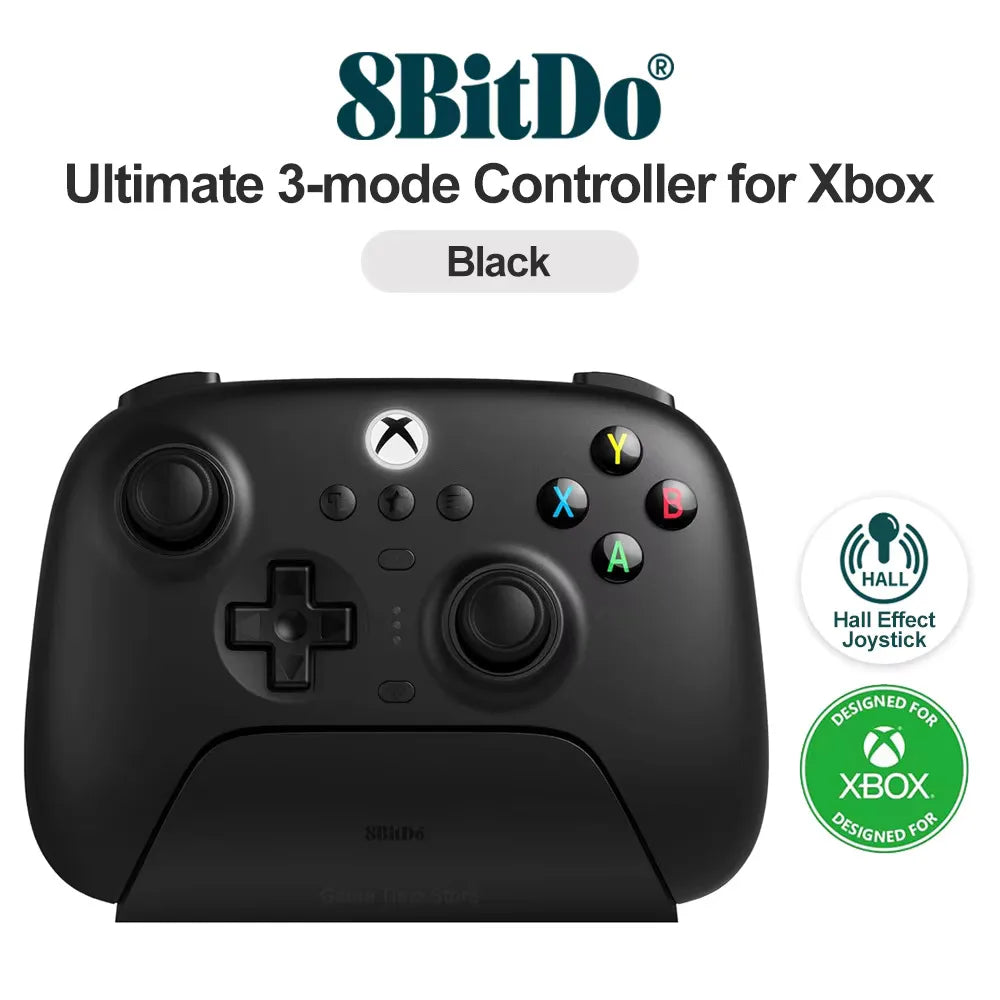 8BitDo Ultimate 3-mode Controller Gamepad with Hall Effect Joysticks for Xbox Series X S, Xbox One, PC Windows 10 11 and Android