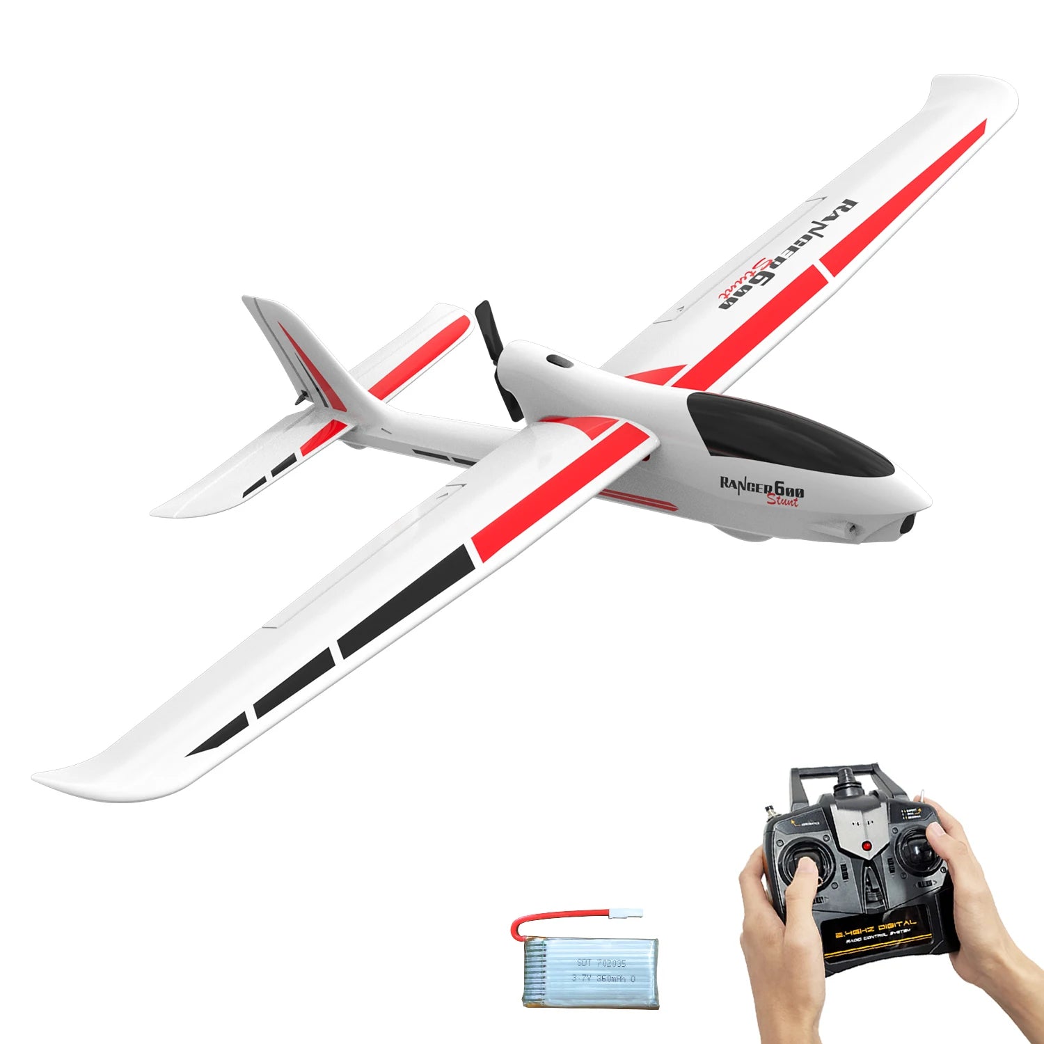 Volantexrc Ranger600 RC Aircraft 2.4GHz 4CH 600MM Fixed Wing RC Plane With 6-Axis Gyro Stabilizer One Key Aerobatic RTF Fighter