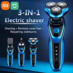 Xiaomi MIJIA Electric Shaver Rotary Razor Beard Trimmer Rechargeable Hair Cutting Shaving Machine Clipper For Men Waterproof