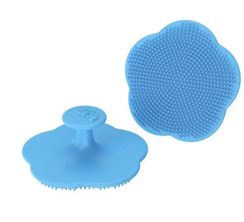 Baby Hair Brush Cute Infant Fetal Head Fat Cleaning Silicone Brush Newborn Soft Hair Comb Head Massager for Baby Care Accessorie