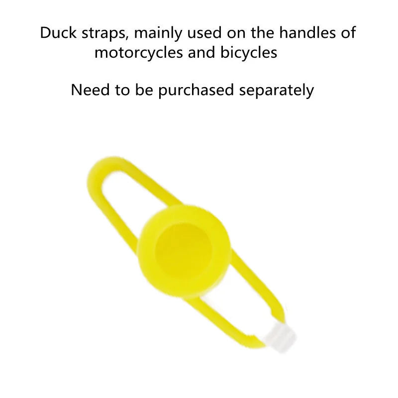 Car Duck With Helmet Broken Wind Pendant Small Yellow Duck Road Bike Motor Helmet Riding Cycling Accessories Without Lights