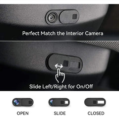 Privacy Protector Camera Cover For Tesla Model 3 Y Center Console Accessories Webcam Slide Switch Blocker Interior Sticker Trim