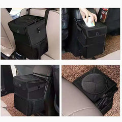 1 Piece Portable Foldable Car Trash Can, Waterproof Hanging Car Trash Can, Multifunctional Car Interior Storage Container