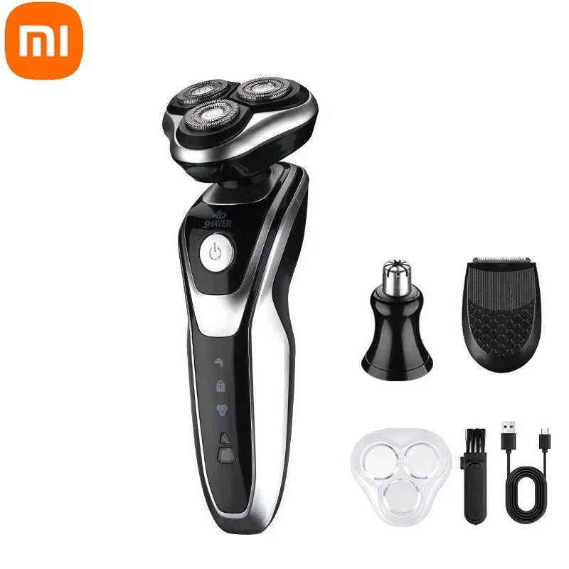 Xiaomi MIJIA Electric Shaver Rotary Razor Beard Trimmer Rechargeable Hair Cutting Shaving Machine Clipper For Men Waterproof