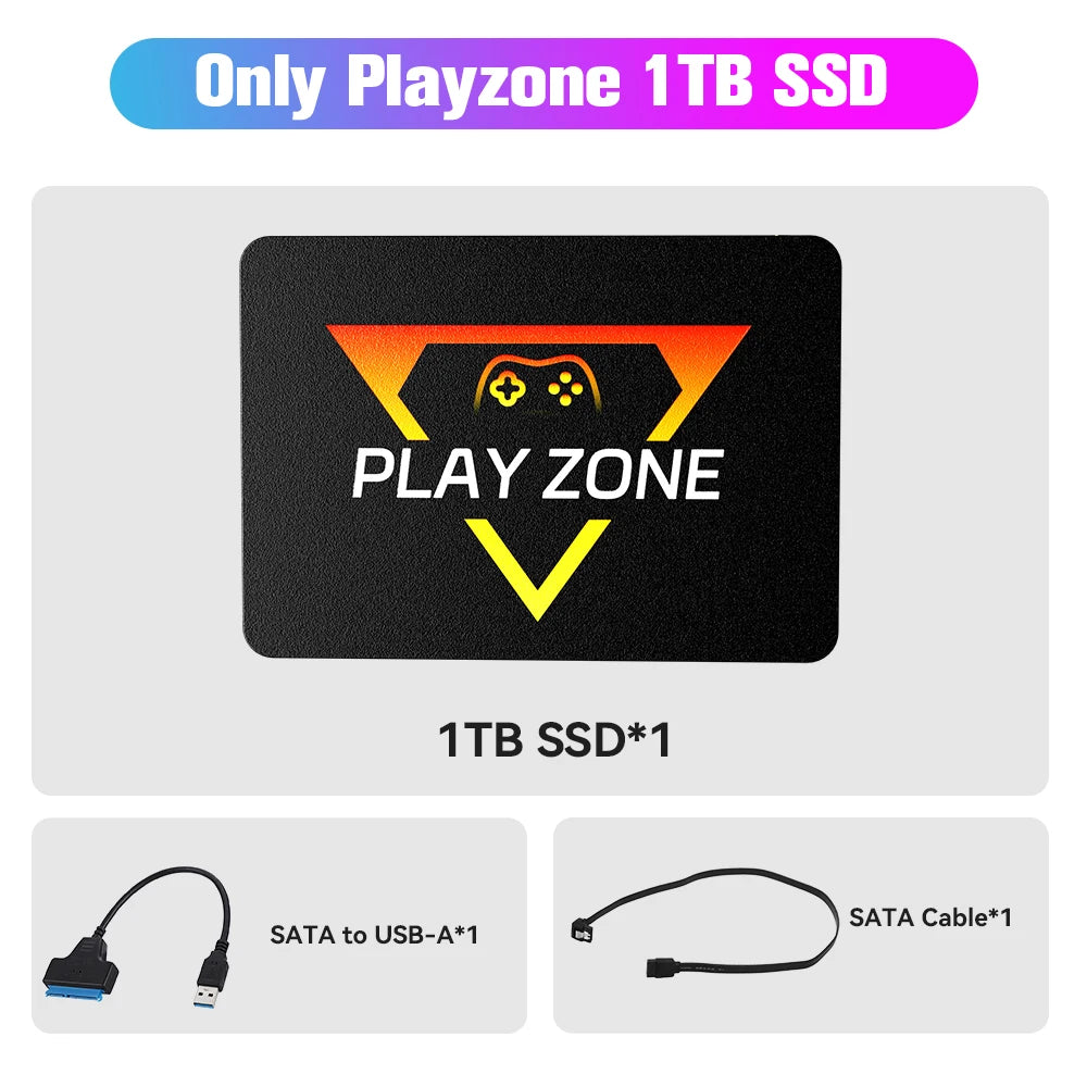 1TB Game SSD&Game Video Consoles With 16000+ Games For PS5/PS4/PS3/Xbox/Xbox one/Switch Plug&Play For WIN PC Launchbox&Playnite