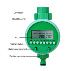 Automatic Irrigation Controller Electronic Intelligence Valve Watering Control Device Lcd Display Garden Watering Timer