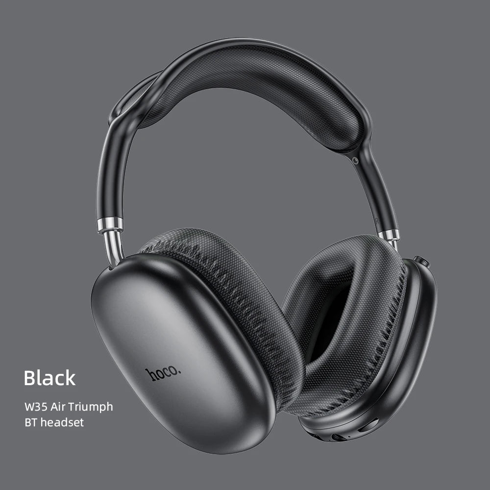 HOCO W35 Air Upgrade Wireless Bluetooth 5.3 Music Headphone Mic HiFi Audio Headset Stereo Sound Sport Earphones 40MM Driver 45H