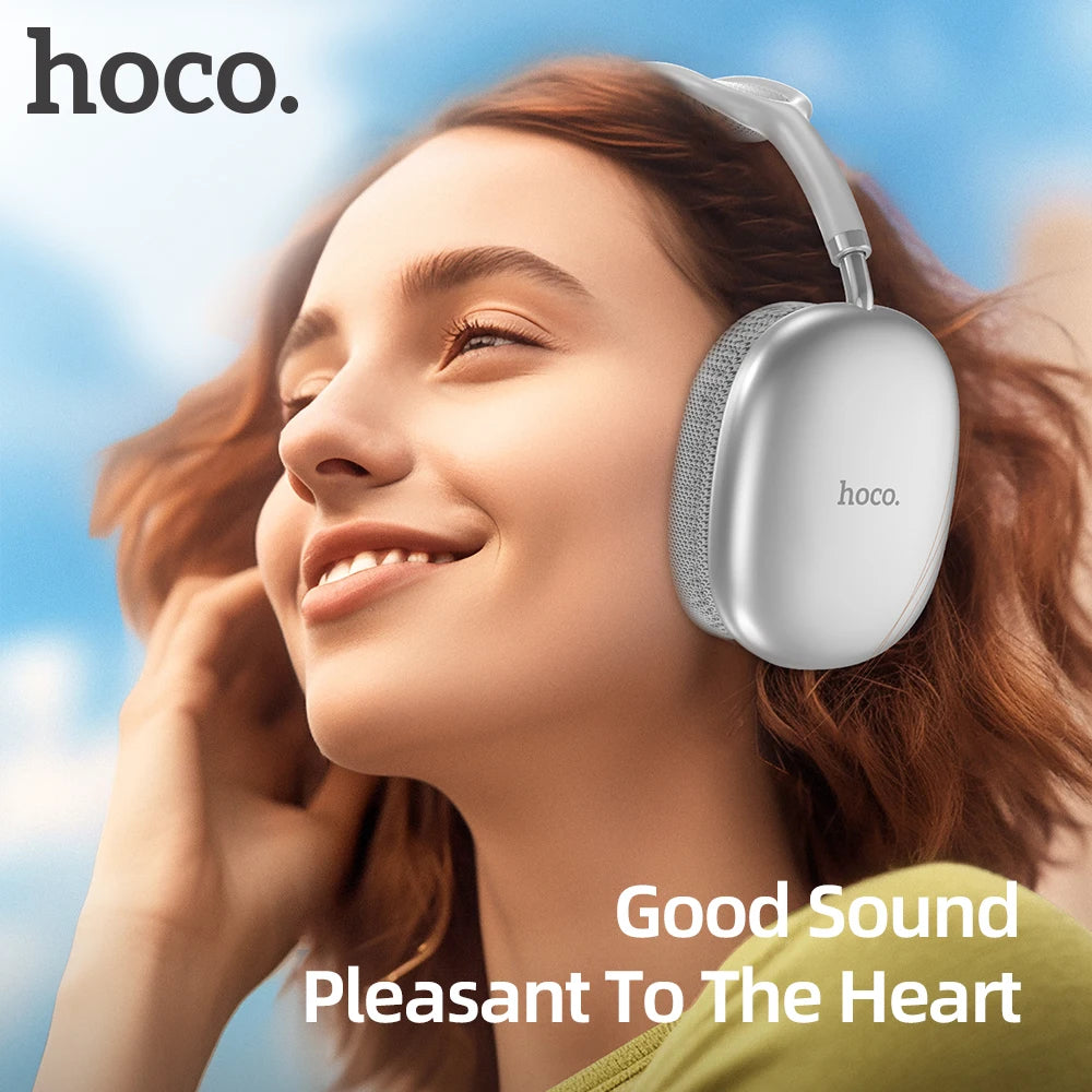 HOCO W35 Air Upgrade Wireless Bluetooth 5.3 Music Headphone Mic HiFi Audio Headset Stereo Sound Sport Earphones 40MM Driver 45H