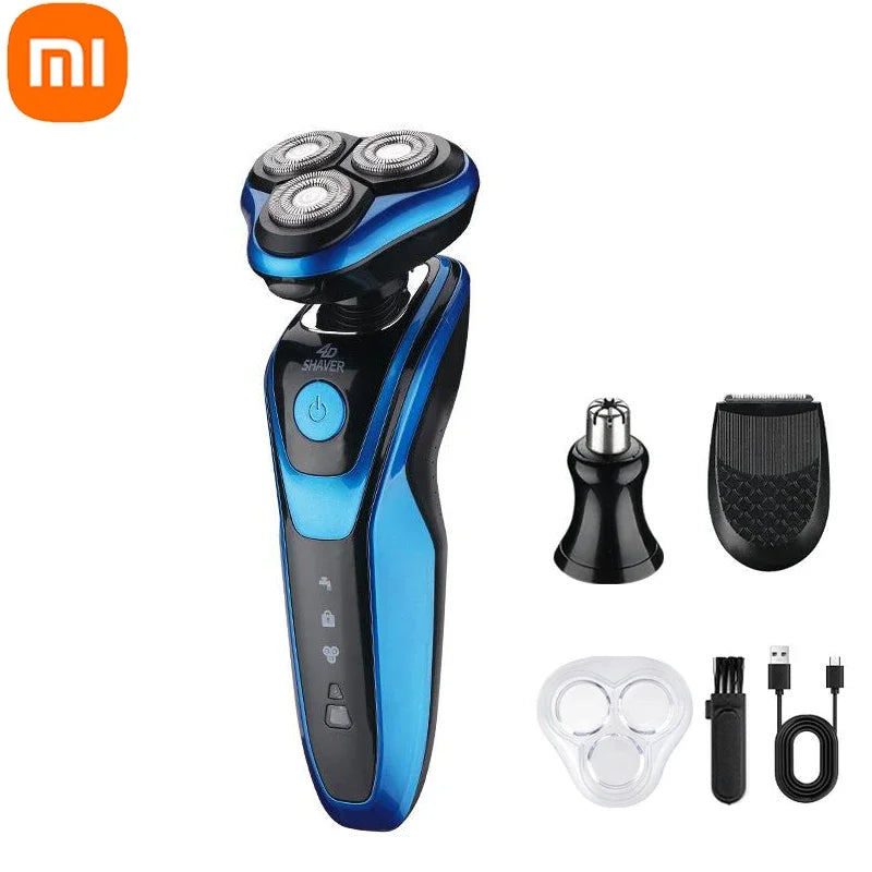 Xiaomi MIJIA Electric Shaver Rotary Razor Beard Trimmer Rechargeable Hair Cutting Shaving Machine Clipper For Men Waterproof