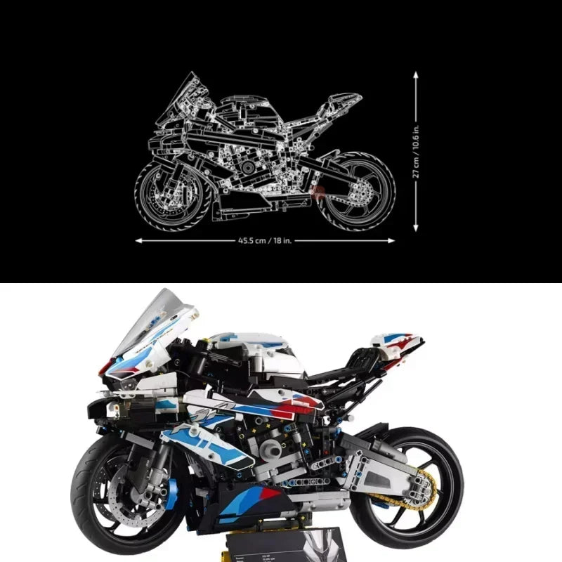 Model Simulation Building Block Motorcycle Assembly Expert Building Block Motorcycle Model Puzzle Building Block Toys Boy Gifts