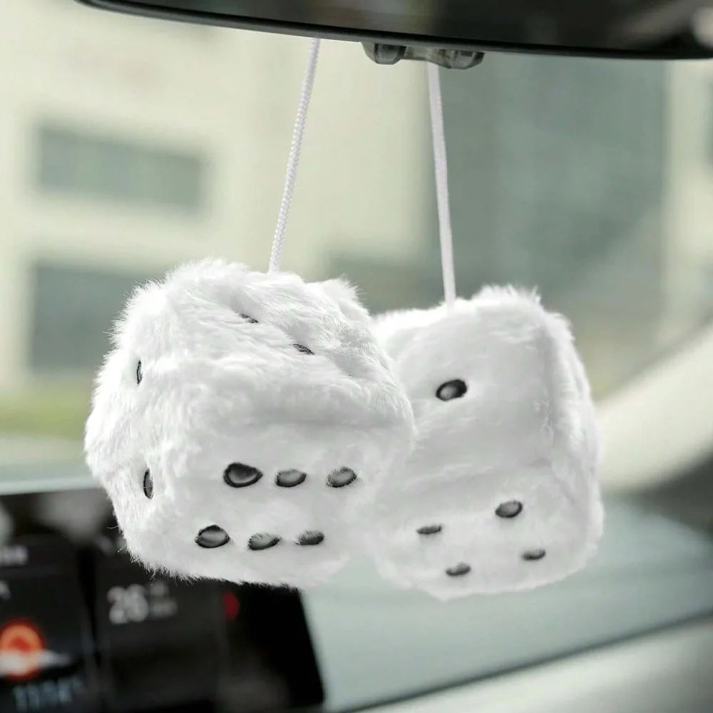 Dice Design Car Hanging Ornament Retro Car Mirror Hanging Accessories for Car Decoration