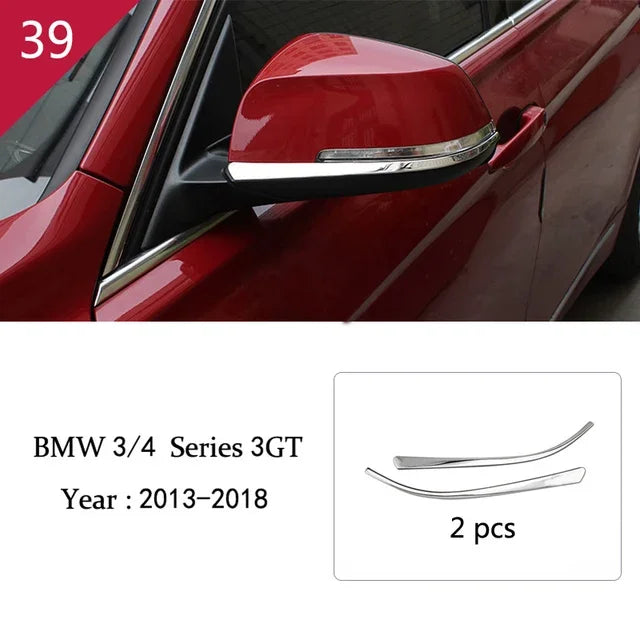 For BMW 3 4 Series F30 F31 F34 F36 Car Styling interior Buttons panel frame Decoration Cover Trim stainless steel Accessories