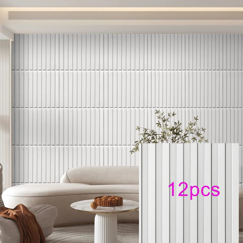 KUUJOJO 3D textured wall panel for indoor wall decoration, suitable for living room, hall, bedroom, hotel, office, send tape