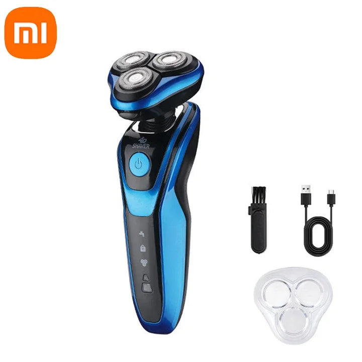 Xiaomi MIJIA Electric Shaver Rotary Razor Beard Trimmer Rechargeable Hair Cutting Shaving Machine Clipper For Men Waterproof