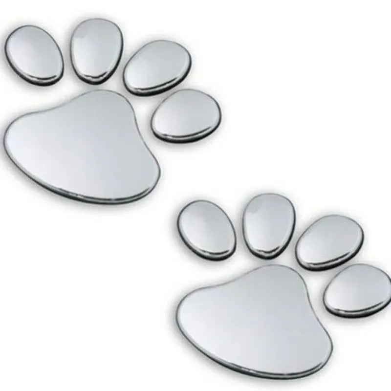 1 Sheet Car Stickers Creative Decals Paw 3D Animal Dog Cat Foot Prints Decal Car Motocycle Sticker Car Accessories