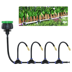 DIY Bending Spray System Kit Greenhouse Garden Flowers Plant Watering Irrigation Patio Misting Cooling