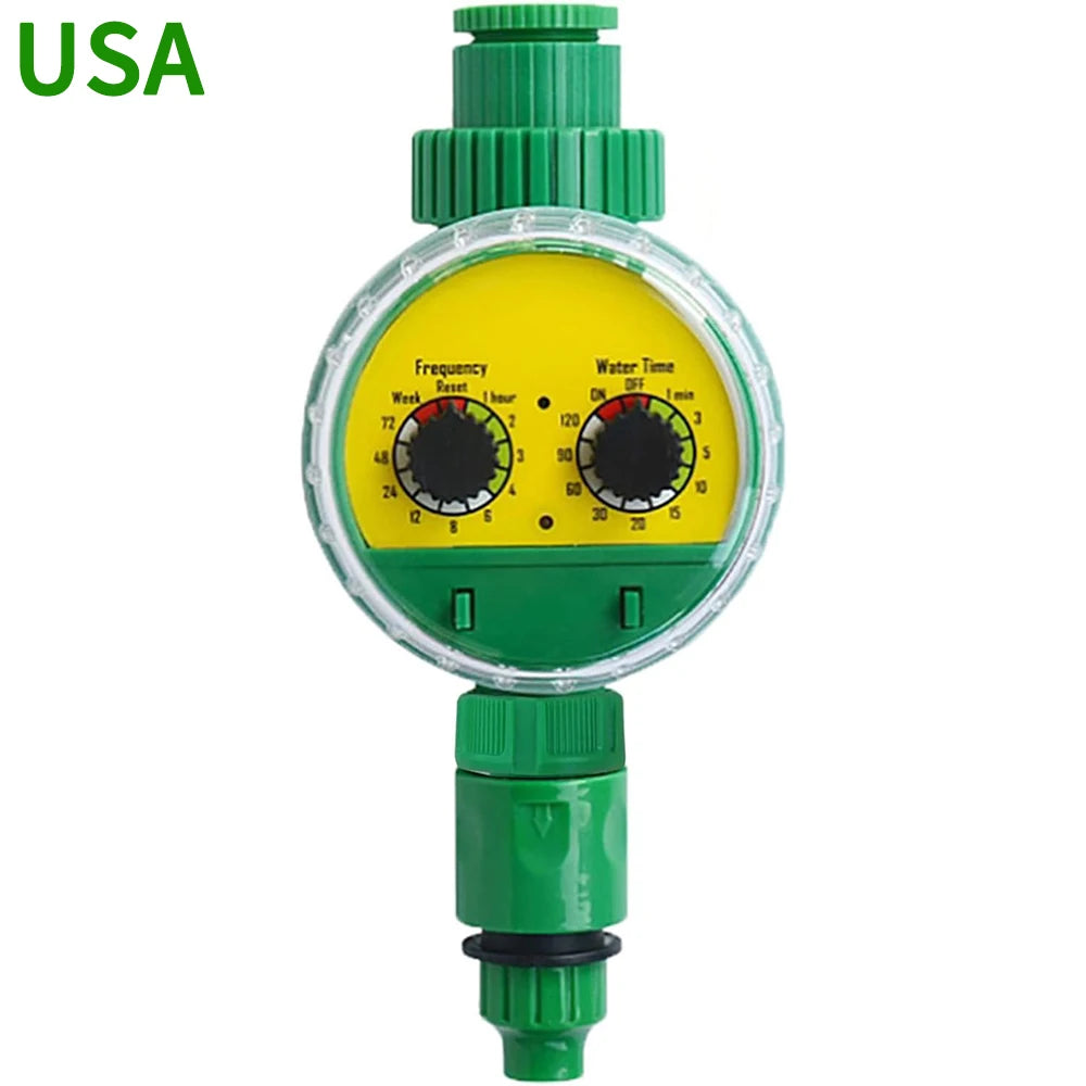 Green Outdoor Plastic Garden Electronic Automatic Watering Hose Irrigation Timer Faucet Water Hose