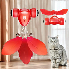 1 Pc Red Kitifish Cat Toy Intelligent Automatic Creative Charging Power Partner Toy Toy Pet Cat Small Best Goldfish USB Tea J8D3