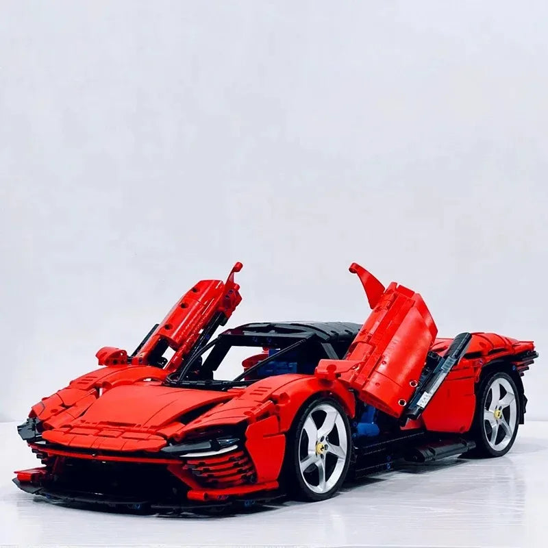 In Stock NEW Technical Compatible 42143 Ferraried Daytona SP3 Supercar Building Blocks Car Model Bricks for Christmas gifts