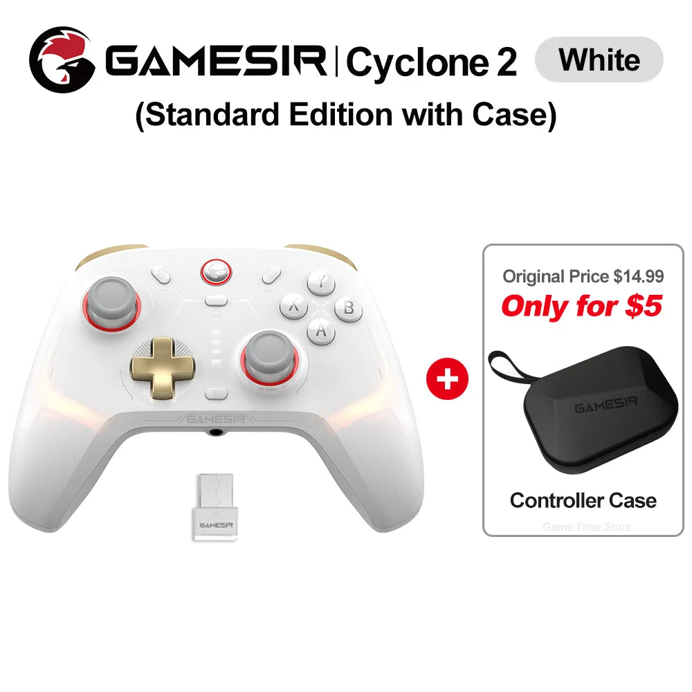 Gamesir Cyclone 2 Pro Nintendo Switch Wireless Gaming Controller RGB Gamepad for Switch PC Android Ios New MAG-RES TMR Joysticks