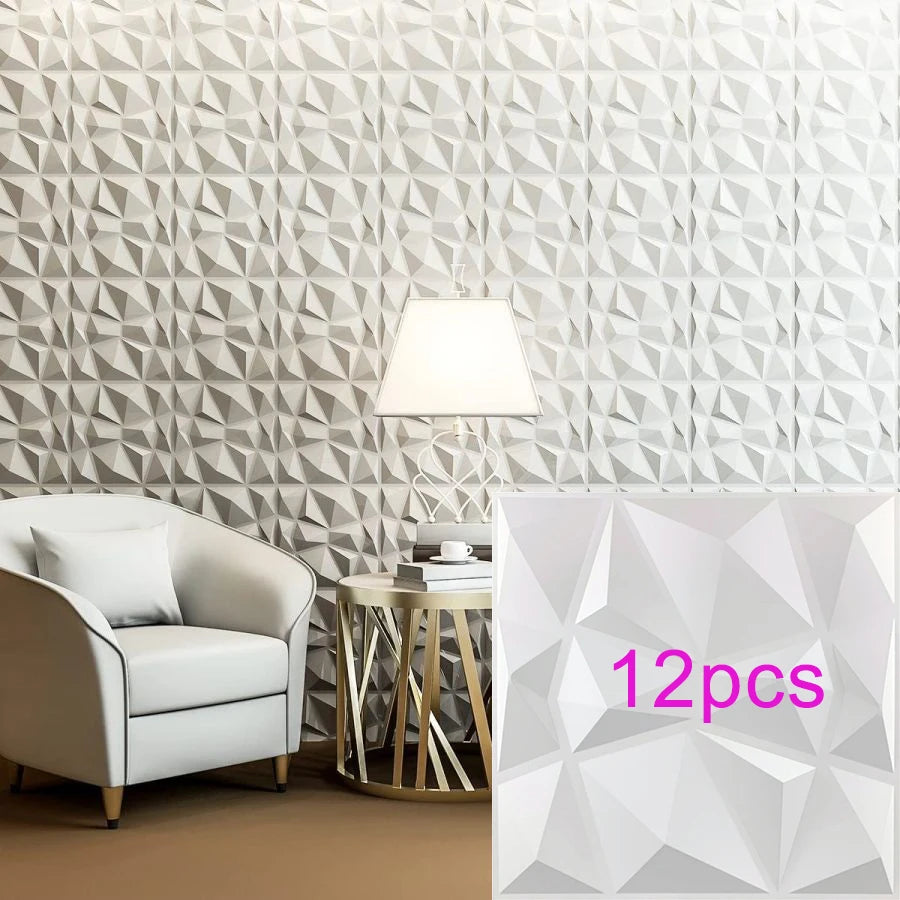 KUUJOJO 3D textured wall panel for indoor wall decoration, suitable for living room, hall, bedroom, hotel, office, send tape