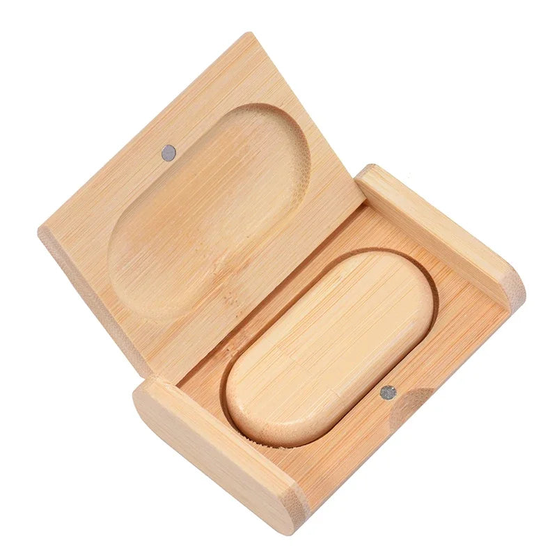 SHANDIAN Free LOGO Wooden + Box USB 2.0 Pen drive 4GB 16GB 32GB 64GB Flash Drive Memory stick wedding Photography Gift U Disk