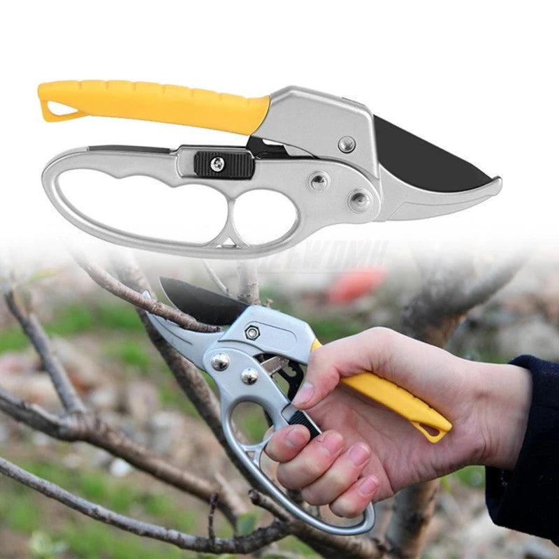 Garden Pruning Shears Cutter High Carbon Steel Gardening Plant Scissor Segmented Pulley Branch Pruner Trimmer Tools Save Effort