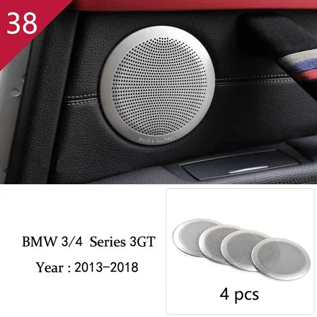 For BMW 3 4 Series F30 F31 F34 F36 Car Styling interior Buttons panel frame Decoration Cover Trim stainless steel Accessories