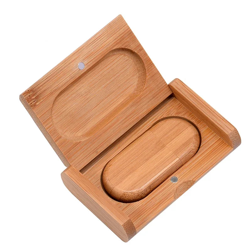 SHANDIAN Free LOGO Wooden + Box USB 2.0 Pen drive 4GB 16GB 32GB 64GB Flash Drive Memory stick wedding Photography Gift U Disk