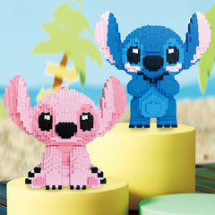 Stitch Disney Lego Toys Anime Angel Action Figure Doll Puzzle Assembly Building Blocks Decoration Children's Christmas Gift