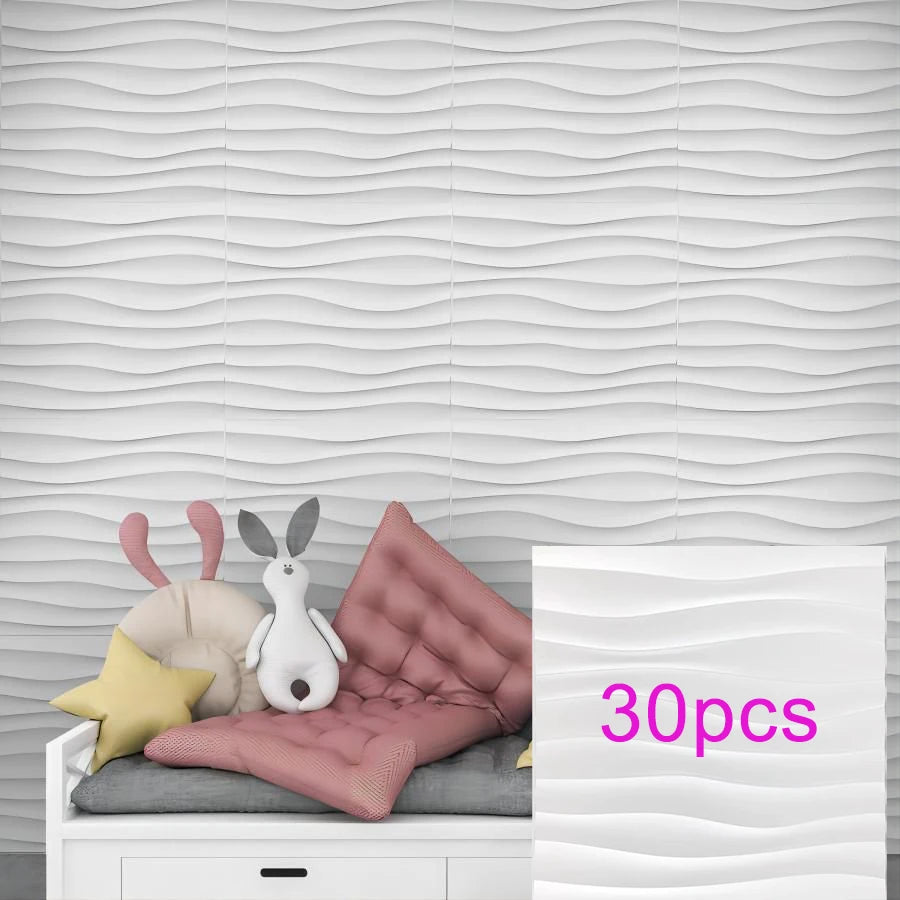 KUUJOJO 3D textured wall panel for indoor wall decoration, suitable for living room, hall, bedroom, hotel, office, send tape