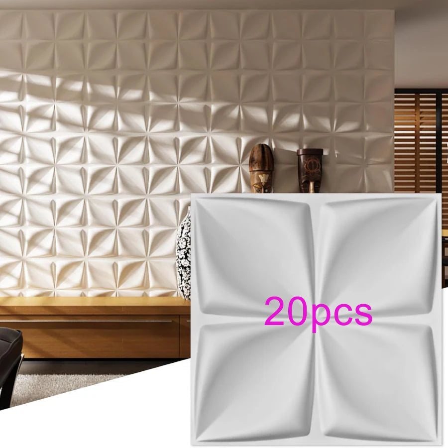 KUUJOJO 3D textured wall panel for indoor wall decoration, suitable for living room, hall, bedroom, hotel, office, send tape