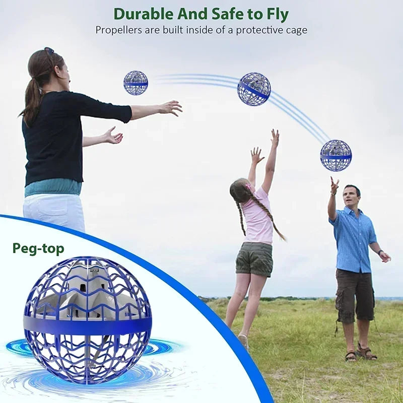 Flying Ball Magic Ball Indoor/Outdoor Flying Rotating Drone Induction Gyroscope Christmas Children's Gift Stress Relieving Toy