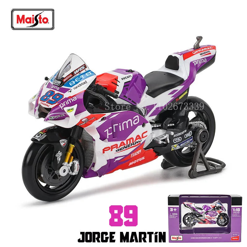 Maisto 1:18 NEW 2023 Ducati Lenovo Team  #1 Bagnaia Champion Moto GP Racing casting alloy motorcycle Model collection gift toy