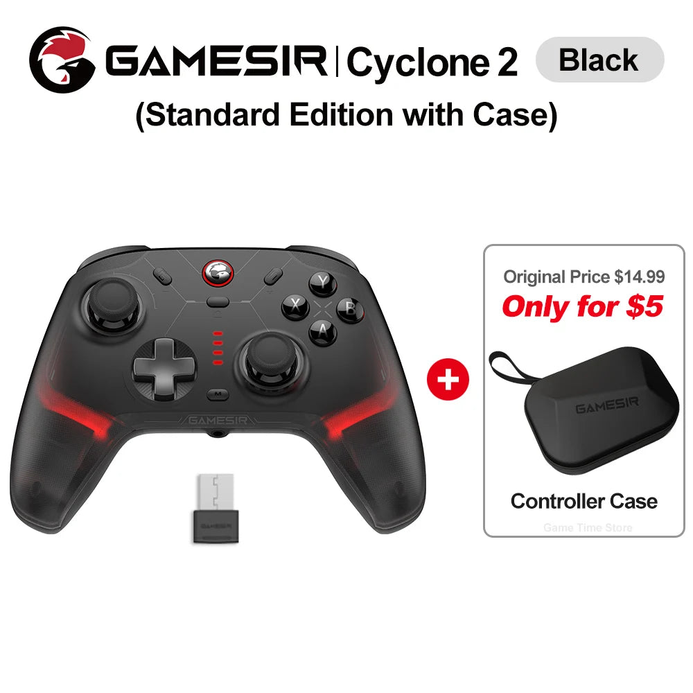 Gamesir Cyclone 2 Pro Nintendo Switch Wireless Gaming Controller RGB Gamepad for Switch PC Android Ios New MAG-RES TMR Joysticks