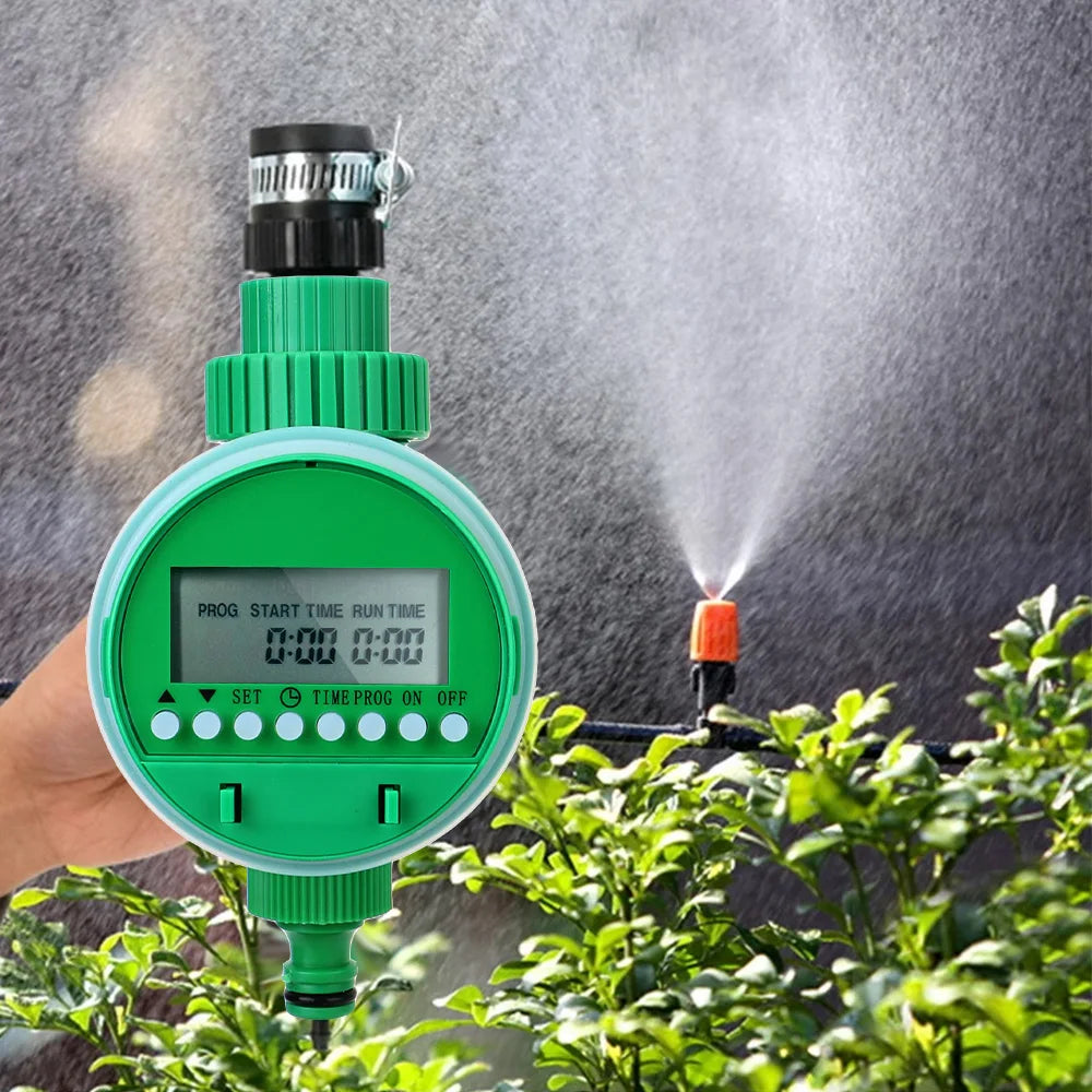 Automatic Irrigation Controller Electronic Intelligence Valve Watering Control Device Lcd Display Garden Watering Timer