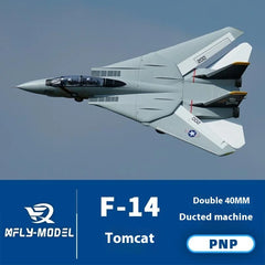 F14 Tomcat 40mm RC Plane Twin Motor Variable Wing High Agility Military Aircraft Model PNP