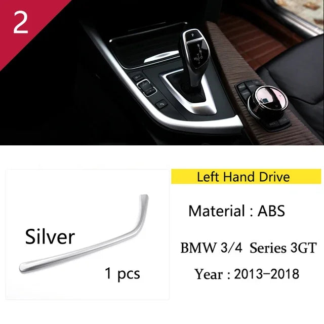 For BMW 3 4 Series F30 F31 F34 F36 Car Styling interior Buttons panel frame Decoration Cover Trim stainless steel Accessories